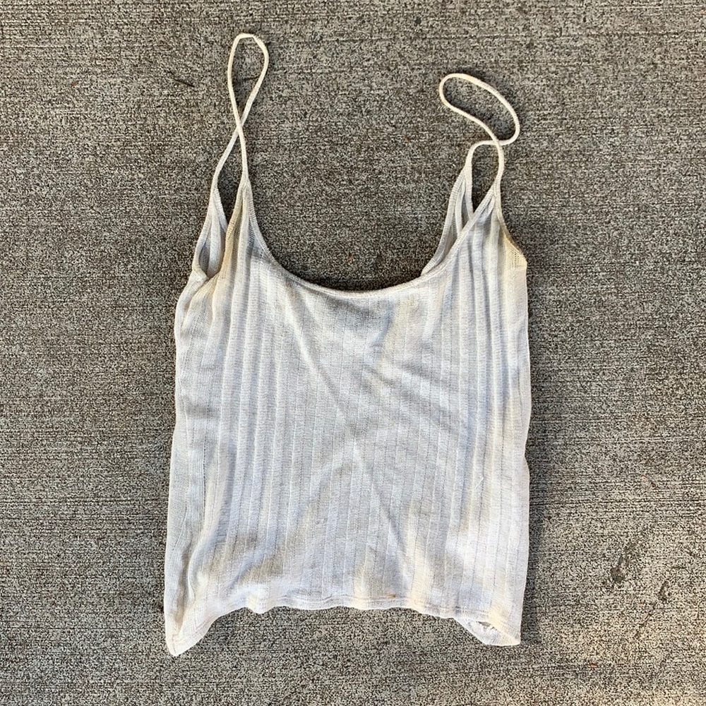 Reformation cream crop top